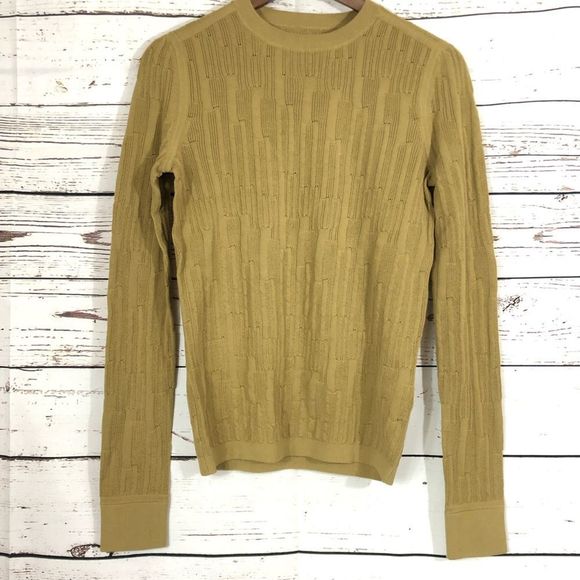 J Brand Kohler Cotton Knit Lightweight Sweater Kelp XS S - Picture 5 of 10